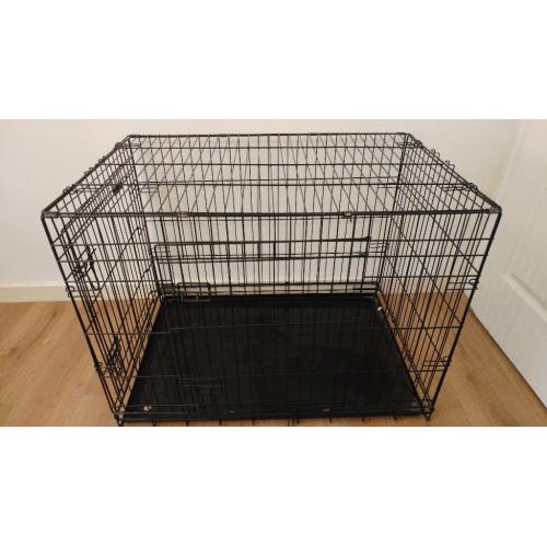 LARGE metal dog crate. Good condition