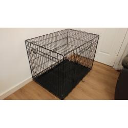 LARGE metal dog crate. Good condition