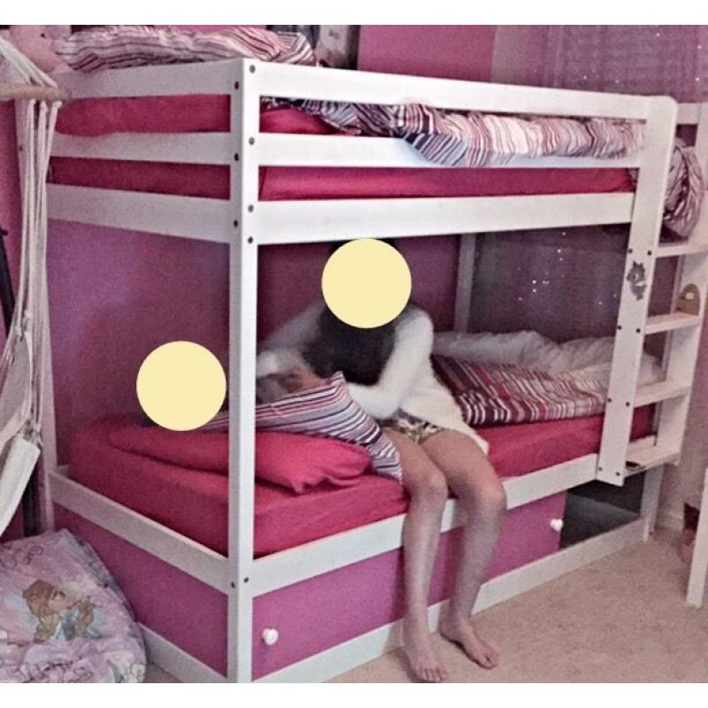 White Bunk Bed Frame