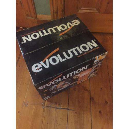 Evolution sliding mitre saw