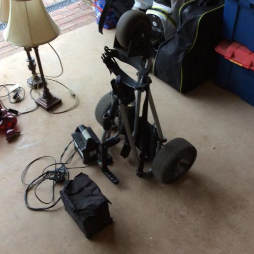 Powakaddy trolley with long life battery