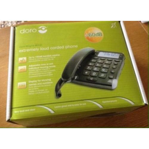 Extremely loud corded phone suitable hard of hearing
