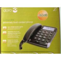 Extremely loud corded phone suitable hard of hearing