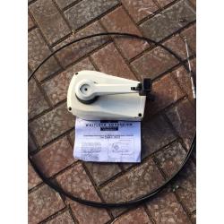 Single lever outboard engine controls