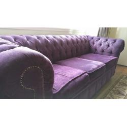 Chesterfield 3 piece and 2 piece sofa bed - URGENT COLLECTION TODAY
