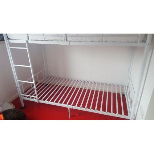 Bunk bed white metal frame