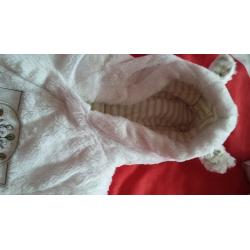 pooh bear tiny baby snowsuit