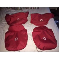 Bugaboo donkey tailored fabric set red x 2