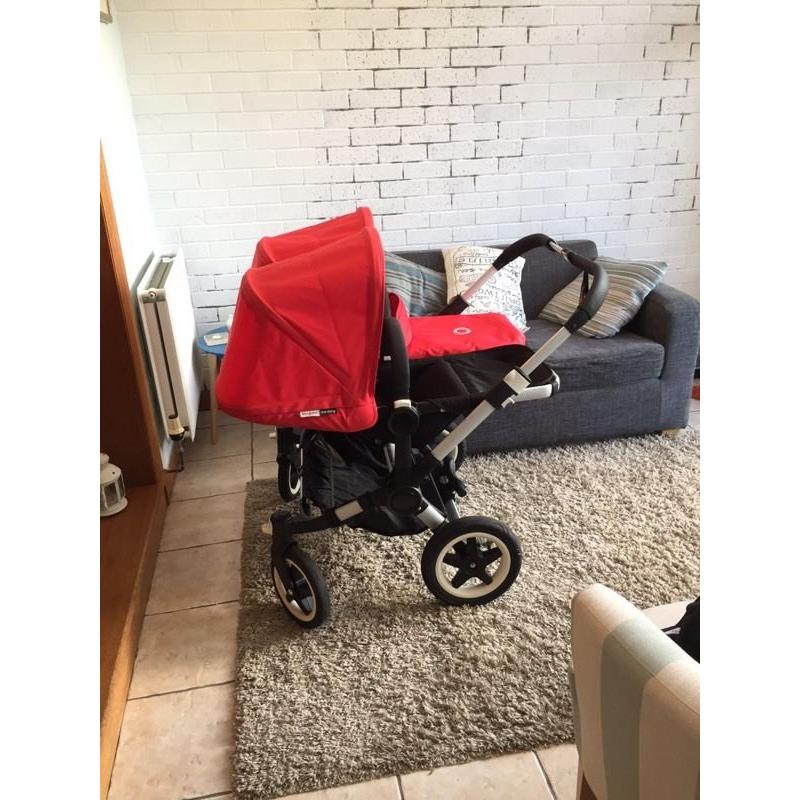 Bugaboo donkey tailored fabric set red x 2