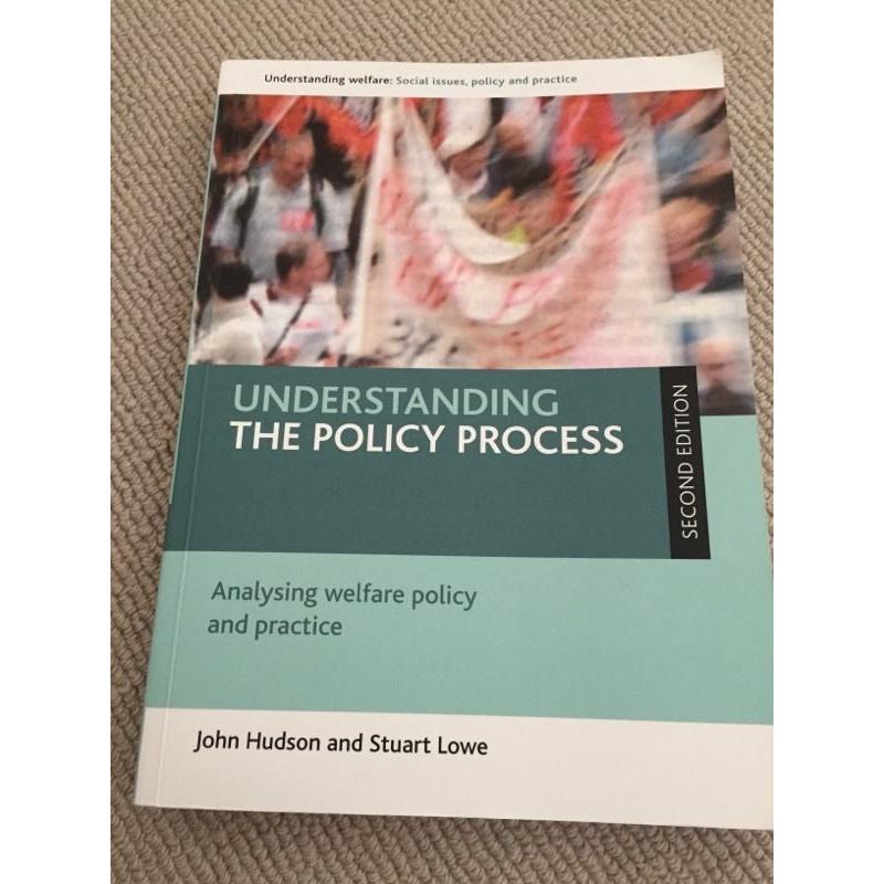 Academic book - Understanding the policy process