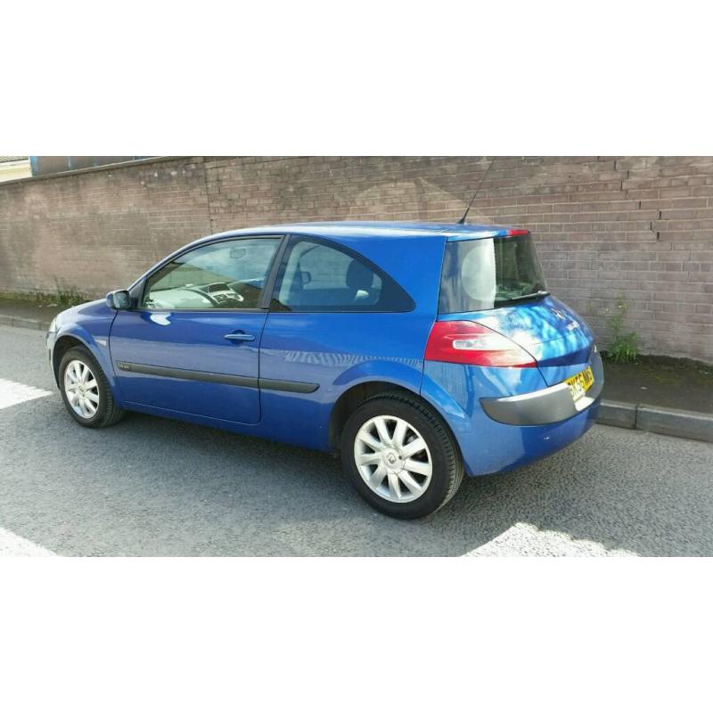 2006 / 56 Renault Megane Extreme. 12 Month MOT. 69,000 miles. Fiesta corsa punto astra accent