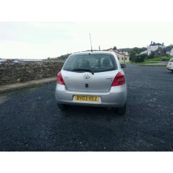 SILVER 2006 PLATE TOYOTA YARIS FOR SALE.