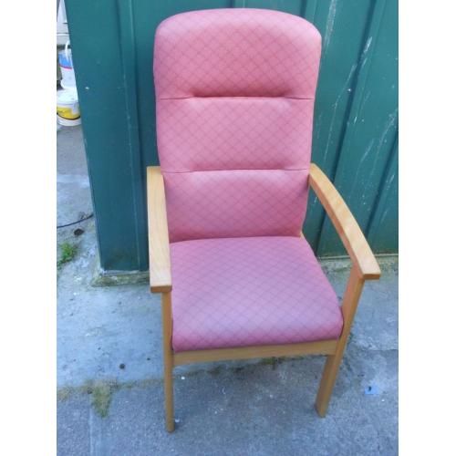 1x Teal chair pink wipe clean