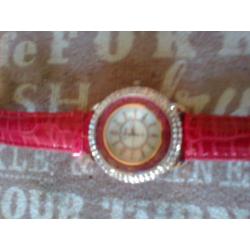 three brand new 2016 ladies watches diamond go goey rhinestone quartz with leather straps