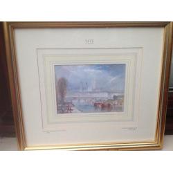 SET OF 6 TATE GALLERY LIMITED EDITION TURNER PRINTS EXCELLENT CONDITION