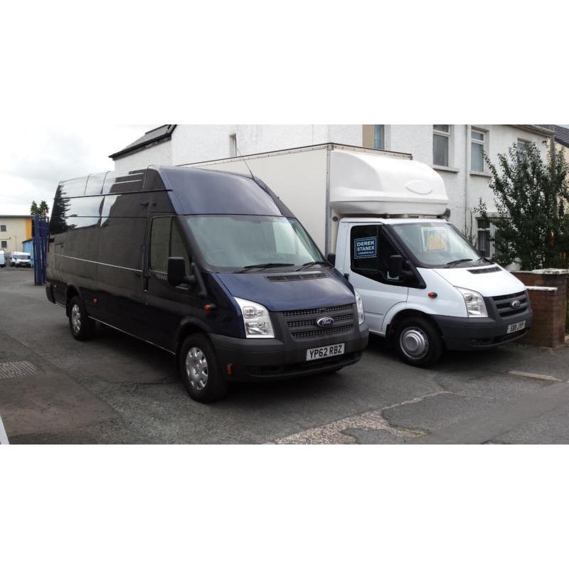 2013 FORD TRANSIT JUMBO 4 METER VAN 125 BHP,METALIC BLUE,SIX SPEED,84K,cars