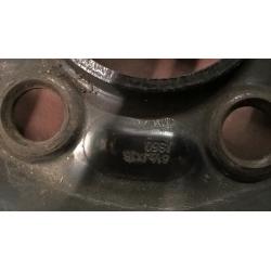4 x 16“ Ford steel wheels no tyres, good for winter