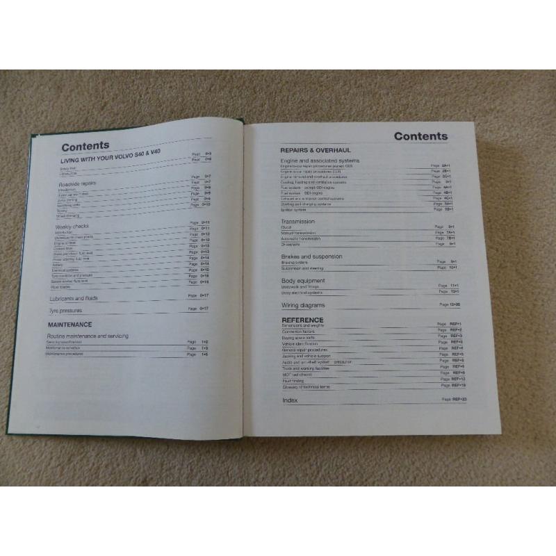 Haynes Manual - Volvo S40 & V40 1996 to March 2004 (N reg onwards) Petrol