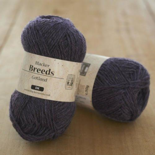 Blacker Yarns - Pure Gotland Over-Dyed Lavender DK Knitting Yarn