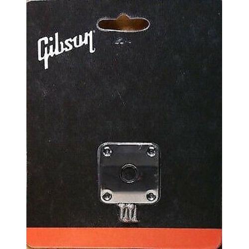 Gibson Pure Jack Plate, Nickel. Curved. Les Paul. PRJP-040. NEW!