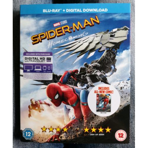 Spider-Man Homecoming blu ray