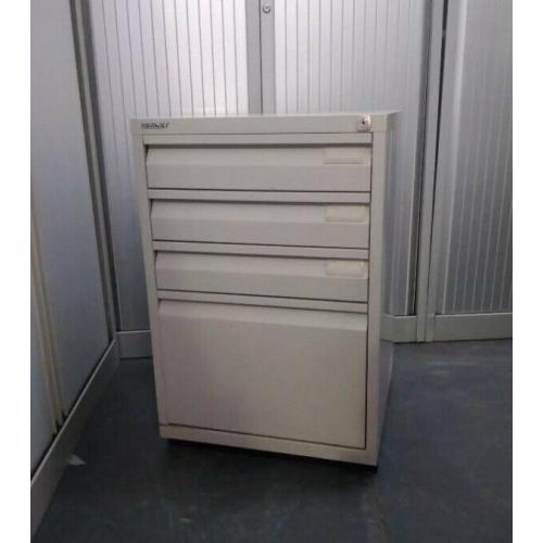Bisley, Metal 4 Drawer Lockable Filling Cabinet With Key