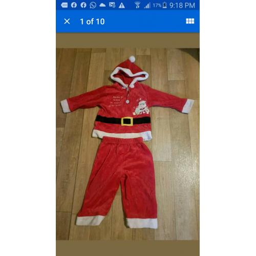 Baby Christmas fancy dress costume. Ladybird 23 months old