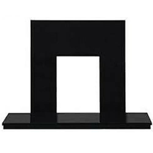48 inch Black Granite Back and Hearth Set ( Brand New )