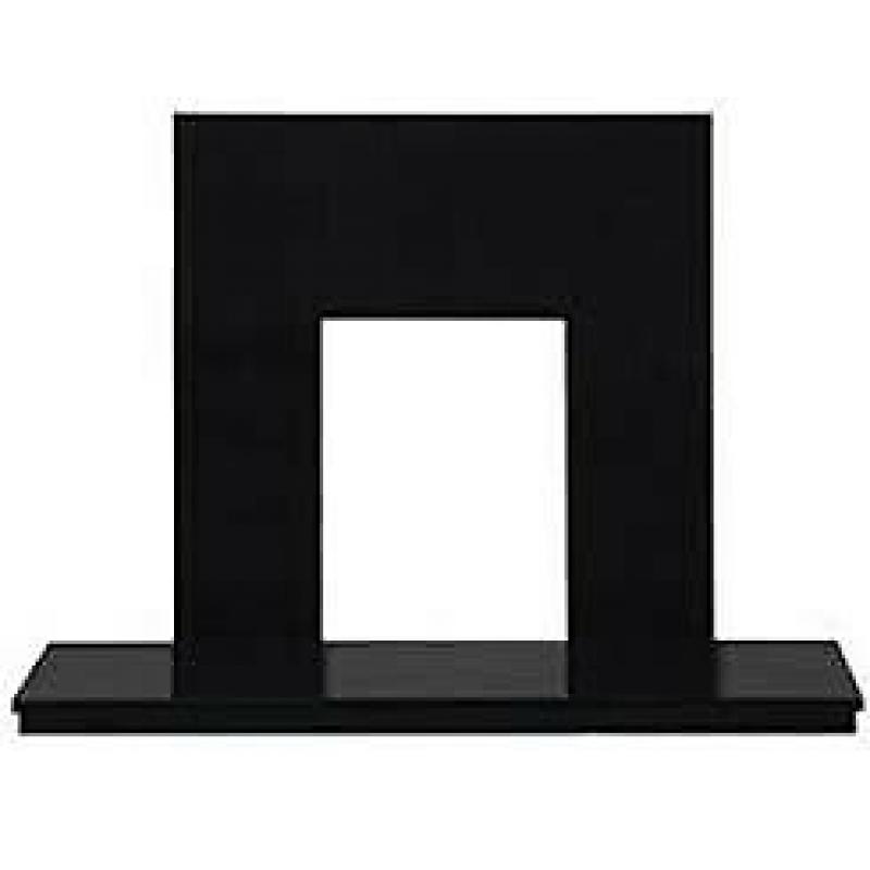 48 inch Black Granite Back and Hearth Set ( Brand New )