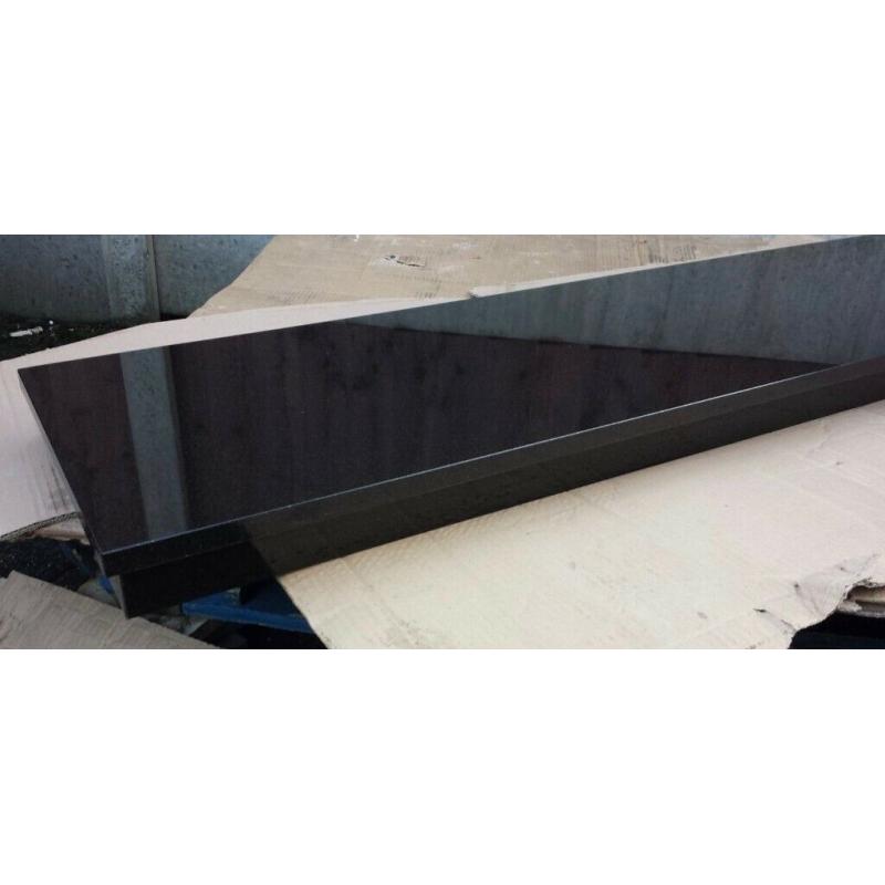 48 inch Black Granite Back and Hearth Set ( Brand New )