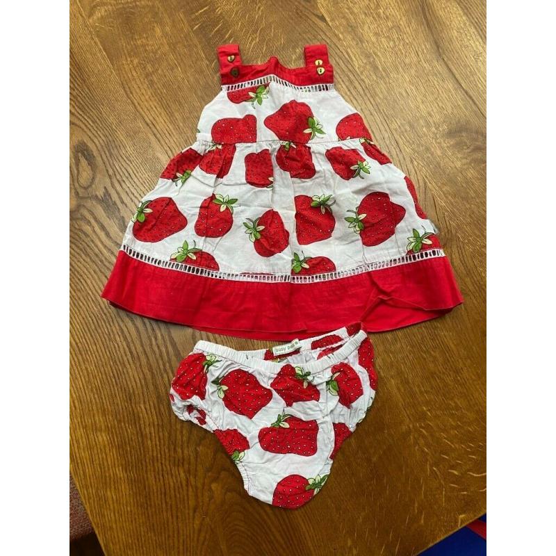 Strawberry summer dress size 12-18 months