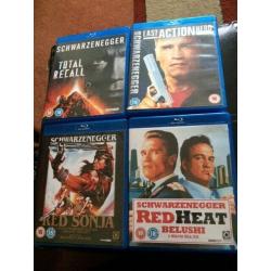 Arnold Schwarzenegger Blu Rays.....6 in total