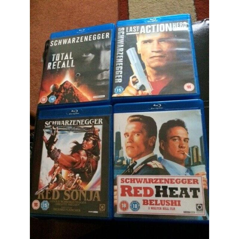 Arnold Schwarzenegger Blu Rays.....6 in total