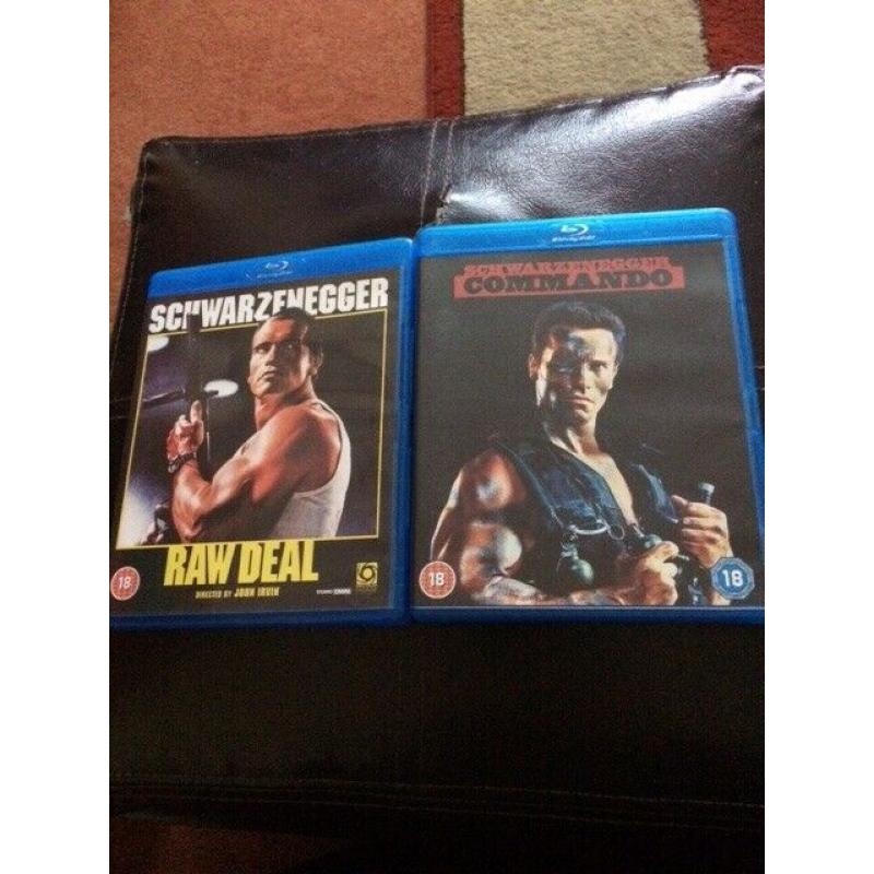 Arnold Schwarzenegger Blu Rays.....6 in total