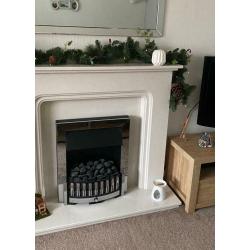 Marble/granite fire place