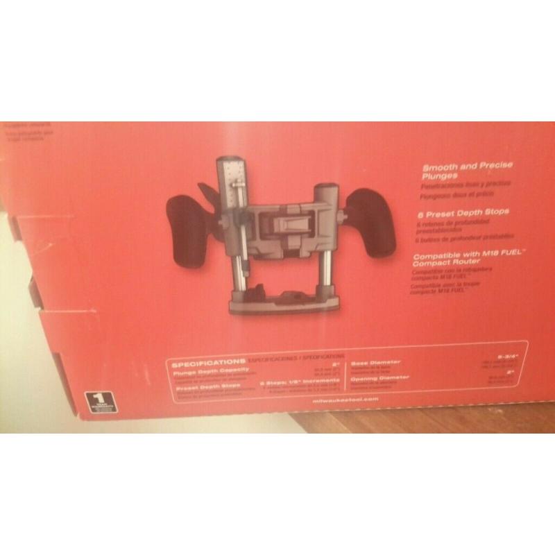 MILWAUKEE M18 Cordless Compact ROUTER PLUNGE BASE 2020