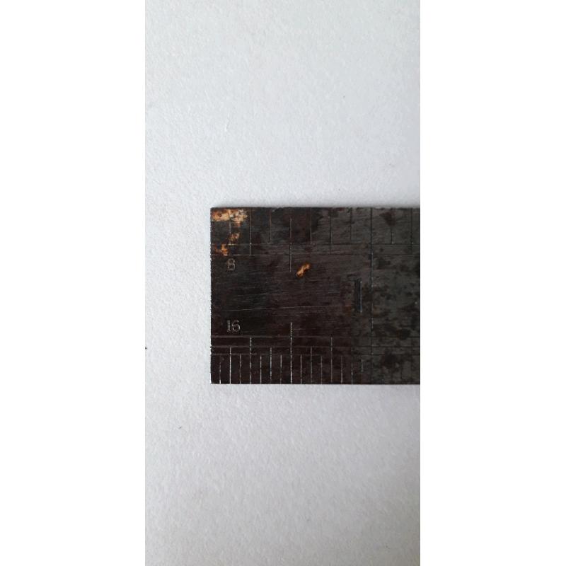 VINTAGE METAL 12" RULER
