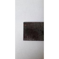 VINTAGE METAL 12" RULER