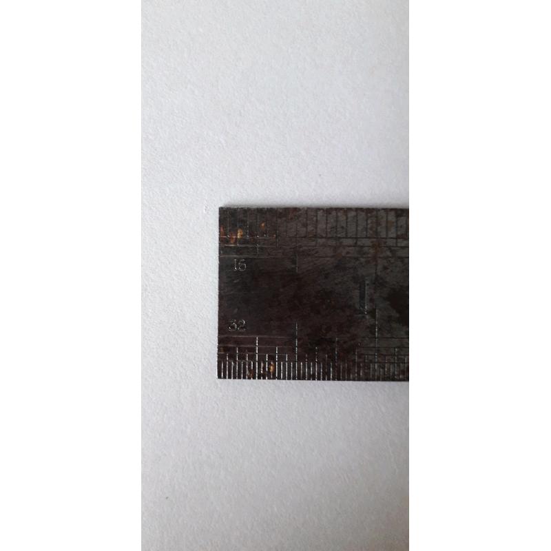 VINTAGE METAL 12" RULER