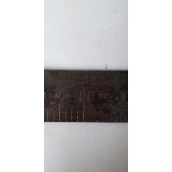 VINTAGE METAL 12" RULER