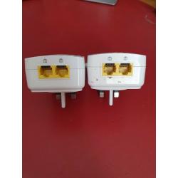Pair of Zyxel PLA4231 powerline Wi-FI extender 500Mbps