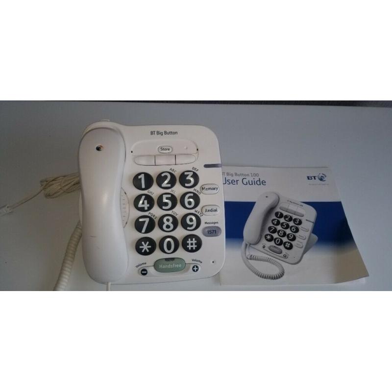 BT Big button landline phone.