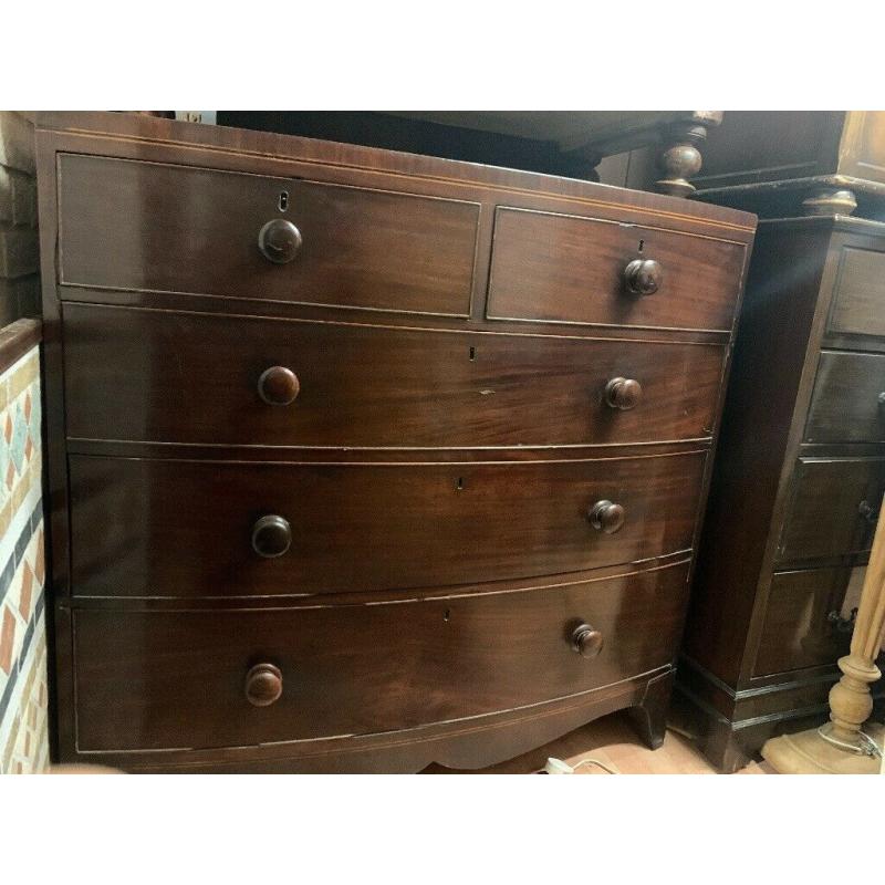 wooden antique dresser with drawers