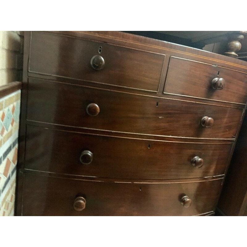 wooden antique dresser with drawers