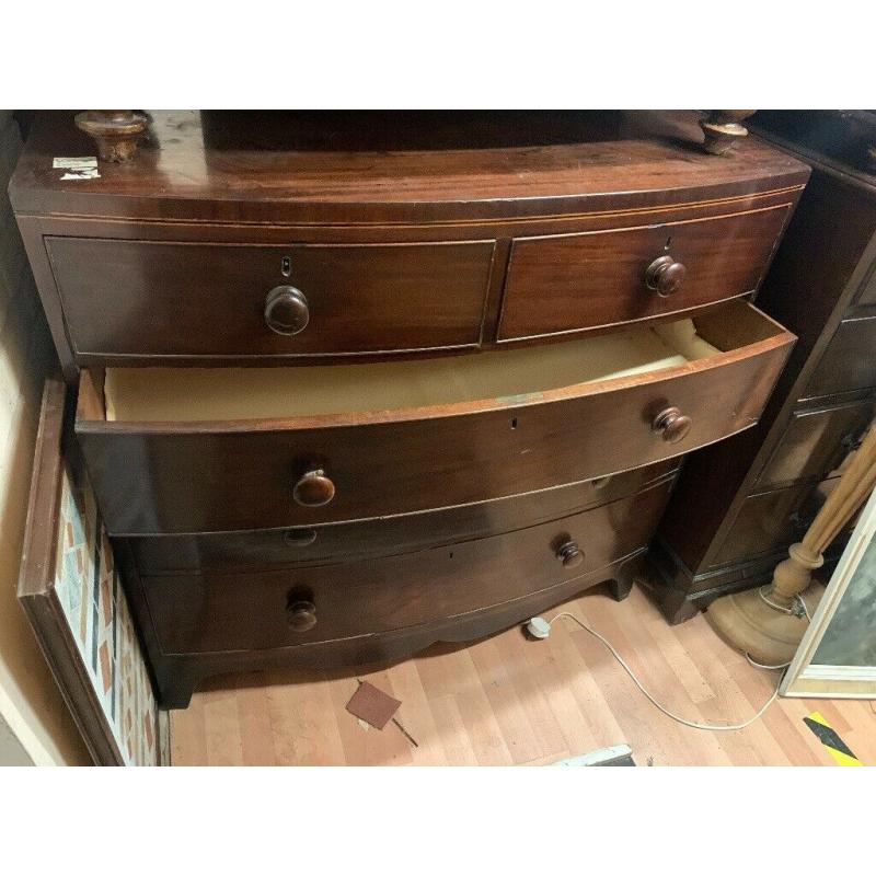 wooden antique dresser with drawers