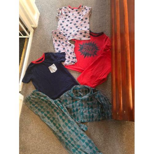 Boys age 8 PJS including M&S XMAS ones