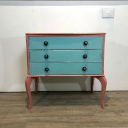 Vintage Mid Century Upcycled Chest of Drawers Distressed Look