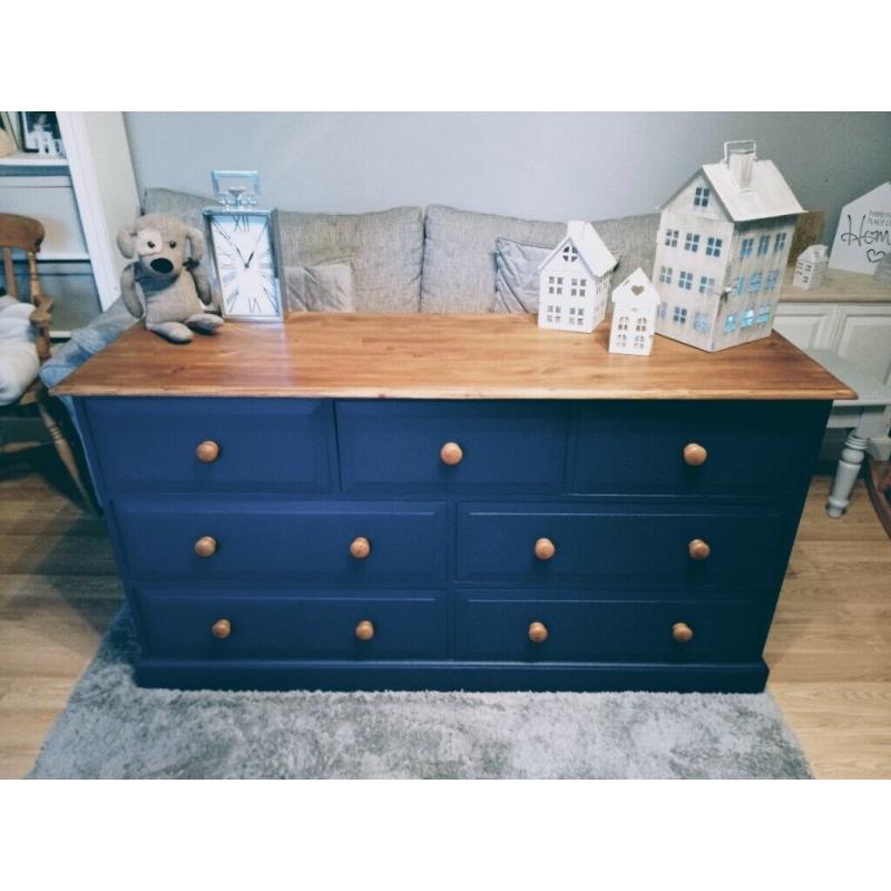 Massive Beautifully Refurbished Solid pine Chest of Drawers