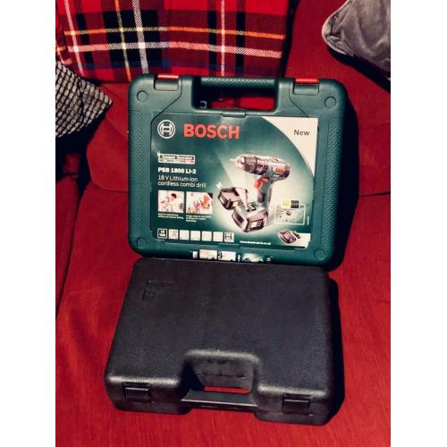Bosch Combi Drill with Two Lithium-Ion Batteries & Extra Bits Kit