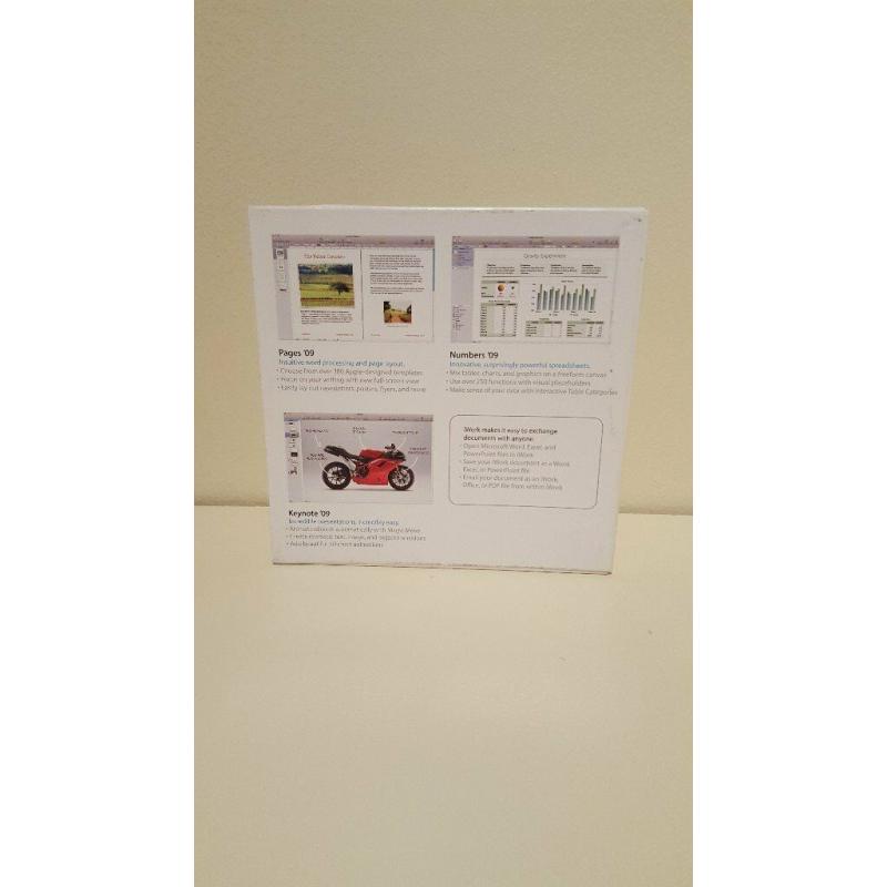 Apple Mac iWork 09 (Pages 09 + Numbers 09 + Keynote 09) - 5 User Family Pack